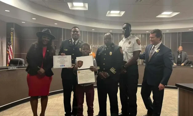 Quick-thinking 10-year-old honored for rescuing family during fire emergency