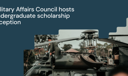 Military Affairs Council Hosts Undergraduate Scholarship Reception