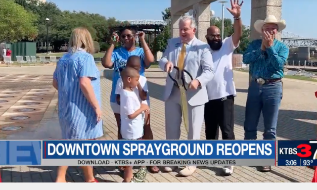 Sprayground in downtown Shreveport reopens